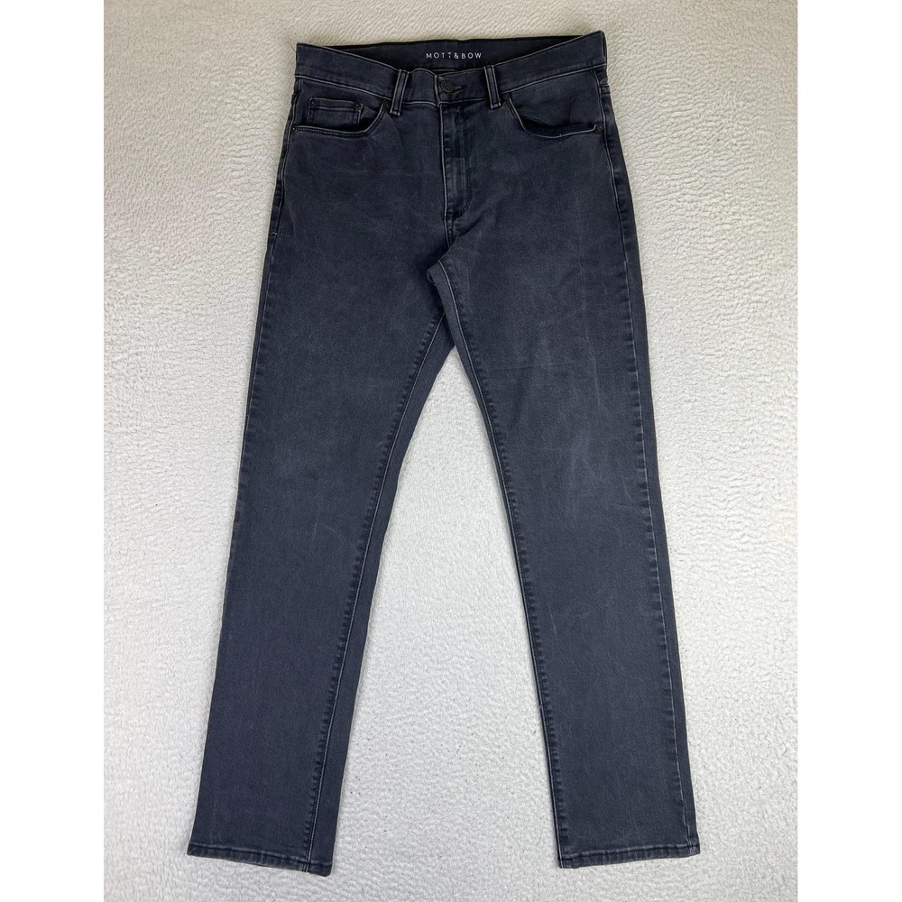 Mott & Bow Mens Slim Stone Stretch Denim Jeans 31x32 Gray SLIM-Ston-9mon